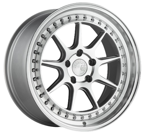 Aodhan DS-X 5x100 18x9.5 +35 Silver w/Machined Face