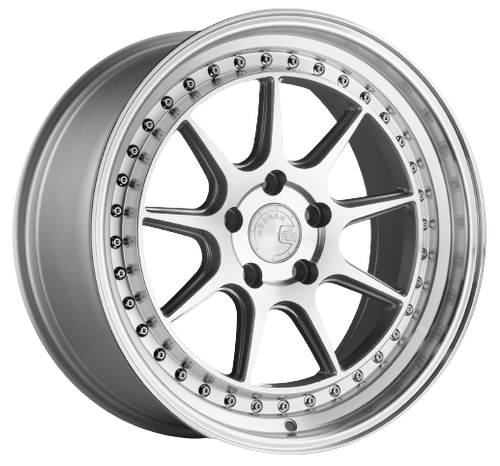 Aodhan DS-X 5x114.3 18x9.5 +15 Silver w/Machined Face