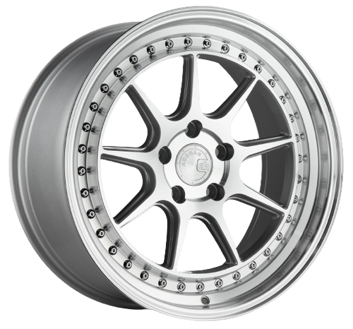 Aodhan DS-X 5x114.3 18x10.5 +22 Silver w/Machined Face