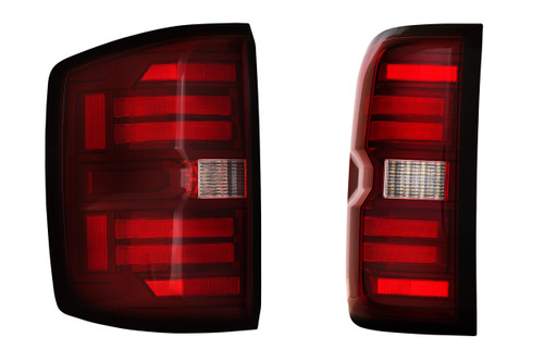 Morimoto XB LED Tail Lights: Chevy Silverado (14-19) (Pair / Red) (Gen 2) LF728