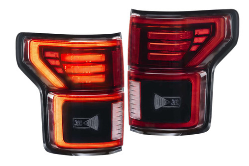Morimoto XB LED Tail Lights: Ford F150 (15-20) (Pair / Red) LF722