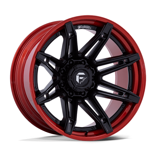 Fuel 1PC FC401 BRAWL 6X135 22x10 -18 MATTE BLACK WITH CANDY RED LIP