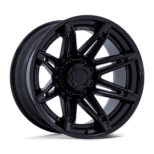 Fuel 1PC FC401 BRAWL 8X170 20x10 -18 MATTE BLACK WITH GLOSS BLACK LIP