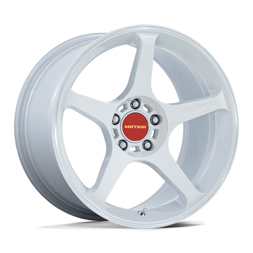 Motegi MR159 BATTLE V 5X120 18x9.5 +35 MATSURI WHITE PEARL W/ MACHINED LIP STRIPE