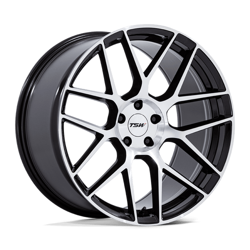 TSW TW002 LASARTHE 5X112 20x10.5 +30 GLOSS BLACK MACHINED