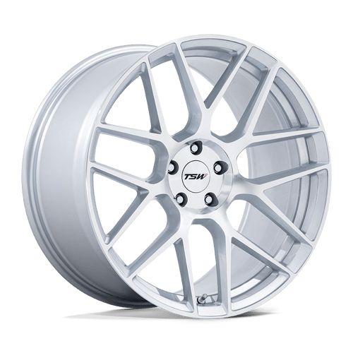 TSW TW002 LASARTHE 5X120 17x8 +35 GLOSS SILVER MACHINED