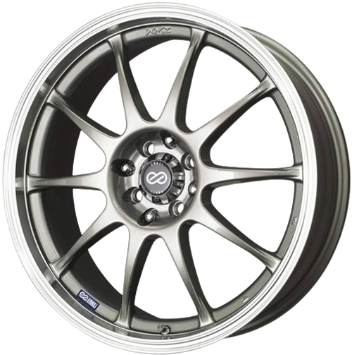 Enkei J10 5x108/115 17x7+38 Silver w/ Machined Lip