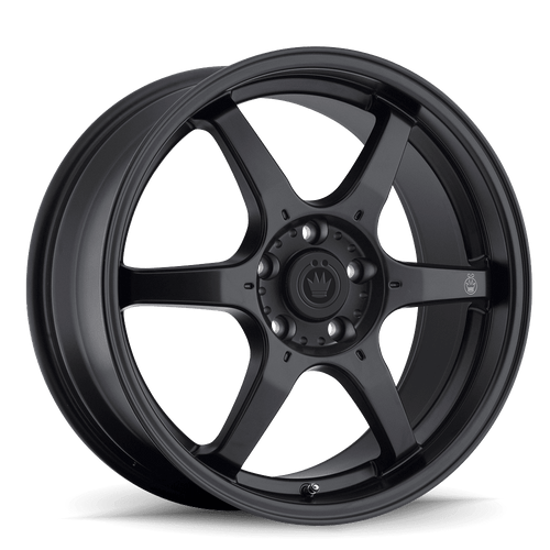 Konig Backbone 5x114.3 18x8+45 Matte Black Milling Logo on Spoke