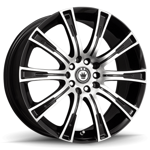 Konig Crown 5x110/5X115 16x7.5+40 Black Machine Face