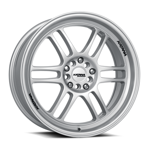 KATANA RACING KR02 5x112/5x114.3 18x8 +40 Glossy Sliver