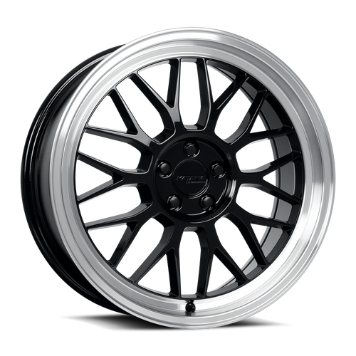 KATANA RACING KR06 5x110 18x8 +40 Glossy Black Machined Lip