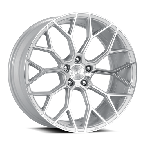 DOLCE PERFORMANCE PISTA 5x112 20x8.5 +28 Gloss Silver Machined Face