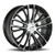 Platinum 437U Genesis 5X110/5X115 17x7.5 +35 Gloss Black w/Diamond Cut Face