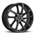 Platinum 438U Gyro 5X115 17x7.5 +35 Gloss Black w/Diamond Cut Face
