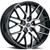 Platinum 459U Retribution 5x114.3 17x8 +40 Gloss Black w/Diamond Cut Face