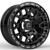 TIS UTV 558BML 4X137 14x7 +10 Gloss Black w/Milled Lip Logo