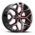 O.E. Revolution G-09 6x139.7 24x10 +31 Gloss Black & Red Milled