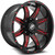 XF Off-Road XF-215 5x127/5x139.7 20x10 -24 Gloss Black & Red Milled