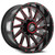 XF Off-Road XF-216 5x127/5x139.7 22x12 -44 Gloss Black & Red Milled