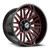XF Off-Road XF-240 5x127/5x139.7 17x9 +0 Gloss Black & Red Milled
