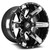 XF Off-Road XF-214 5x139.7/5x150 20x10 -24 Gloss Black + Chrome Inserts