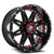 XF Off-Road XF-217 5x139.7/5x150 20x10 -24 Gloss Black + Red Inserts