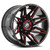XF Off-Road XF-218 5x139.7/5x150 20x10 -24 Gloss Black & Red Milled