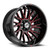 XF Off-Road XF-230 6x135/6x139.7 17x9 +12 Gloss Black & Red Machined