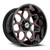 XF Off-Road XF-233 6x135/6x139.7 20x10 -12 Gloss Black & Red Milled
