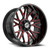 XF Off-Road XF-235 6x135/6x139.7 18x9 +0 Gloss Black & Red Milled