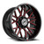 XF Off-Road XF-235 8x165.1/8x180 20x10 -12 Gloss Black & Red Milled