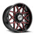 XF Off-Road XF-238 8x165.1/8x170 20x10 -24 Gloss Black & Red Milled