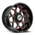 XF Off-Road XF-233 8x170/8x165.1 22x12 -44 Gloss Black & Red Milled