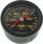 Bikers Choice 0-100 PSI Oil Pressure Gauge Black Face Black Bezel Liquid Filled Universal Custom - 496460 Photo - Primary