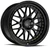 Aodhan AH02 5x114.3 19x8.5 +35 Gloss Black ( Gold Rivet)