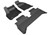 3D MAXpider 2017-2020 Chevrolet Bolt Ev Kagu 1st & 2nd Row Floormats - Black - L1CH08701509 Photo - Primary