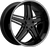 RAVETTI M6 5X112 20x8.5 +35 BLACK WITH PINSTRIPE