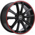 Ns Wheels NS9012 5x100/5x114.3 17x7 +40 Matte Black with Red Stripe
