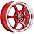 Ns Wheels NS1202 4x100/4x114.3 15x7 +38 Red with Machined Lip