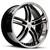 XIX Wheels XIX 15 5x112 20x8.5 +20 Gloss Black Machined with Stainless Steel Lip