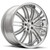 XIX Wheels XIX 23 5x120 20x10 +40 Silver Machined with Stainless Steel Lip