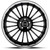 XIX Wheels XIX 59 5x114.3 22x9 +35 GLOSS BLACK WITH STAINLESS STEEL LIP