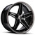 XIX Wheels XIX 63 5x114.3 20x10.5 +38 Gloss Black Machined with Stainless Steel Lip