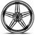XIX Wheels XIX 63 5x114.3 20x9 +20 Gloss Black with Stainless Steel Lip