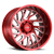 Tuff T4B 8x180 22x12 -45 CANDY RED W/ MILLED SPOKE