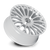 DOLCE LUXURY ROMA Blank 22x9 +18 Glossy Sliver Brush Face