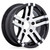 Helo 1821 6x139.7 15x6 -6 GLOSS BLACK MACHINED FACE