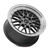 Vors VR8 4x100 17x8 +35 Hyper Black Machined Lip