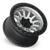 LOCK OFFROAD TRAIL 5x127 17x9 +1 Matte Silver W Matte Black Ring