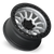LOCK OFFROAD TRAIL 6x135 17x9 +12 Matte Silver W Matte Black Ring